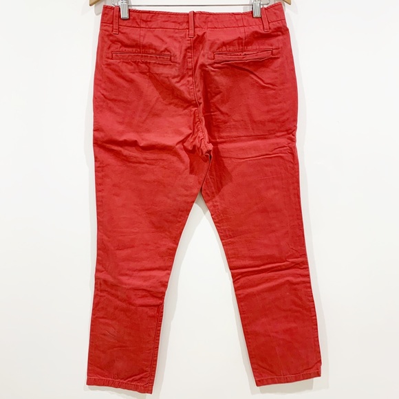 Gap The lived in slim chino in faded red Sz 31 - Picture 4 of 8